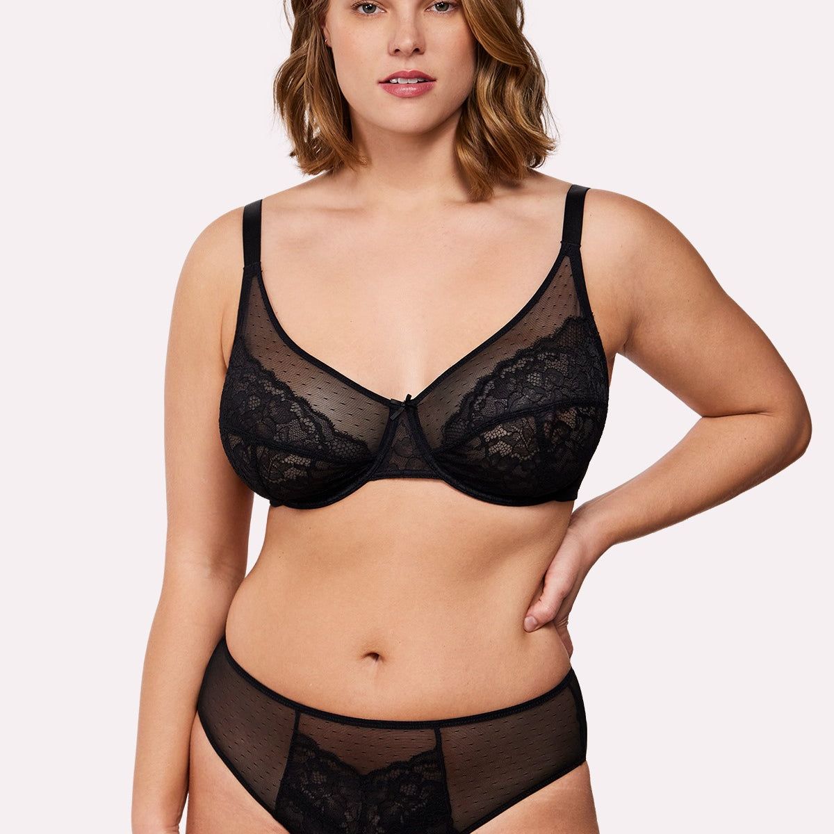 (Cardi B recommends)HSIA Enchante Black Lace Underwire Bra - HSIA