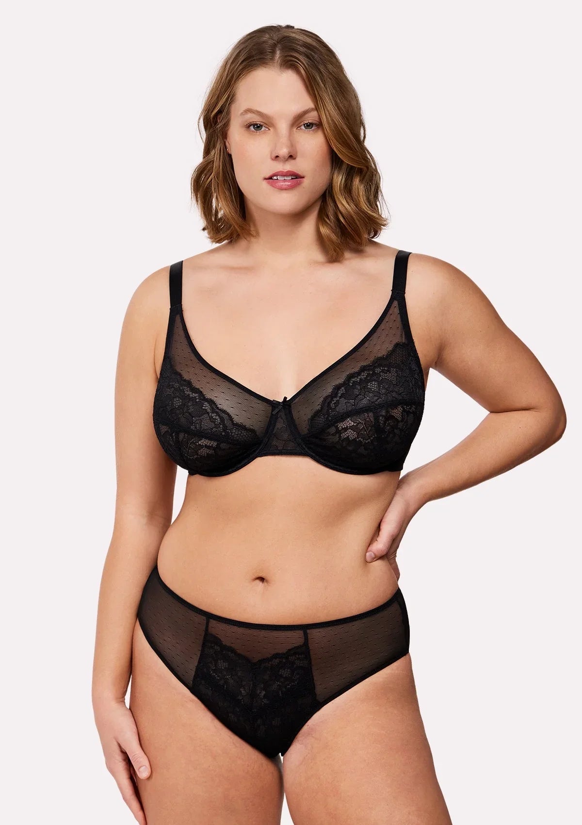 (Cardi B recommends)HSIA Enchante Black Lace Underwire Bra - HSIA