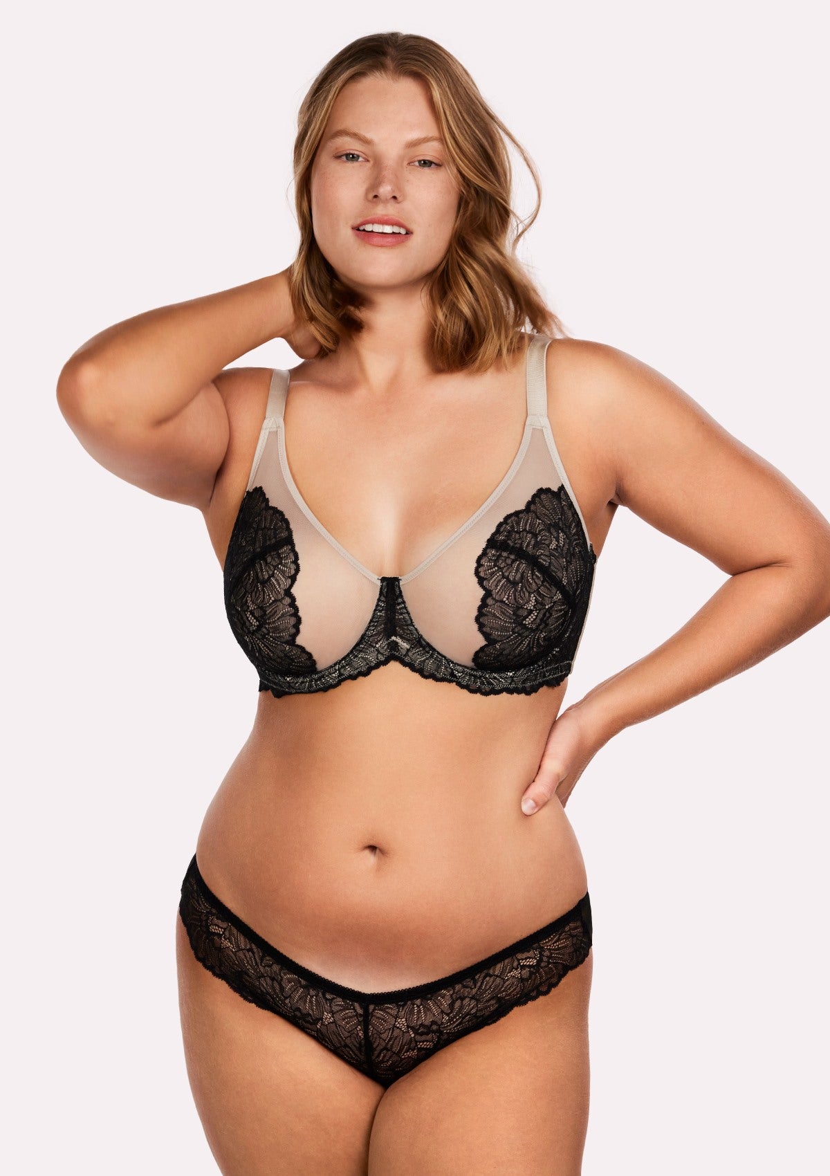HSIA Blossom Black Unlined Lace Bra - HSIA