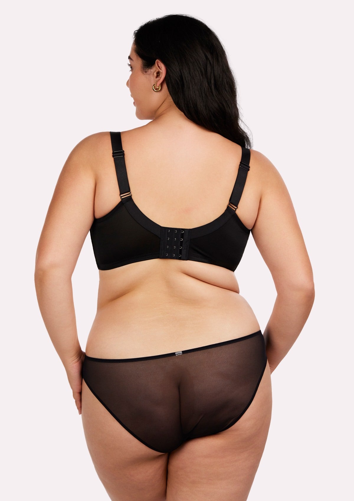 HSIA Pretty In Petals Black Unlined Strappy Lace Bra - HSIA