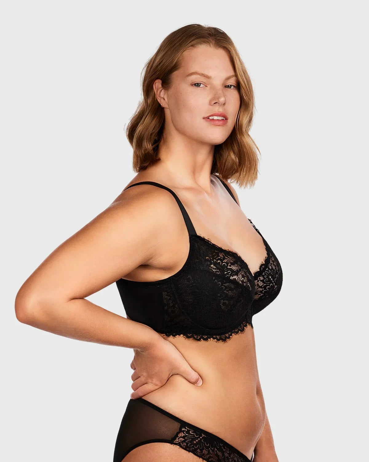 HSIA Black Sunflower Underwire Lace Bra - HSIA