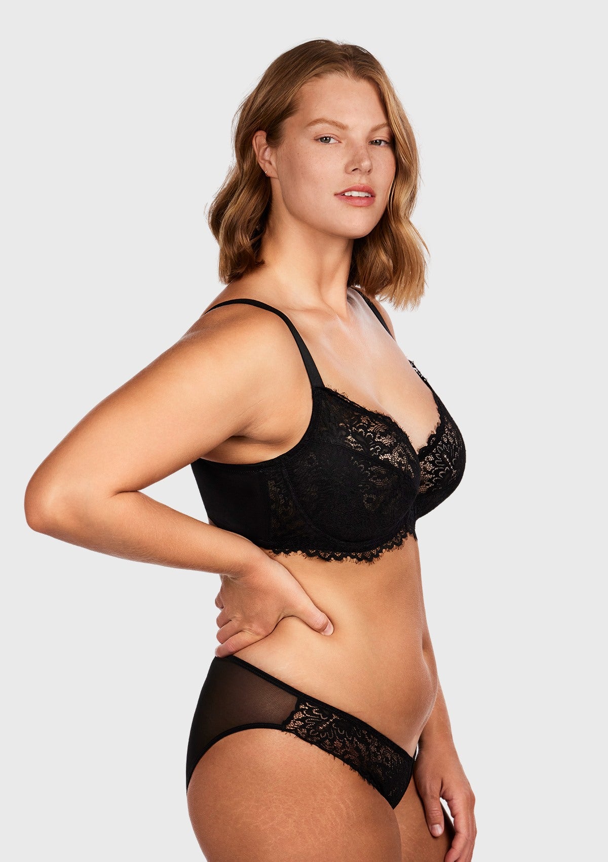 HSIA Black Sunflower Underwire Lace Bra - HSIA