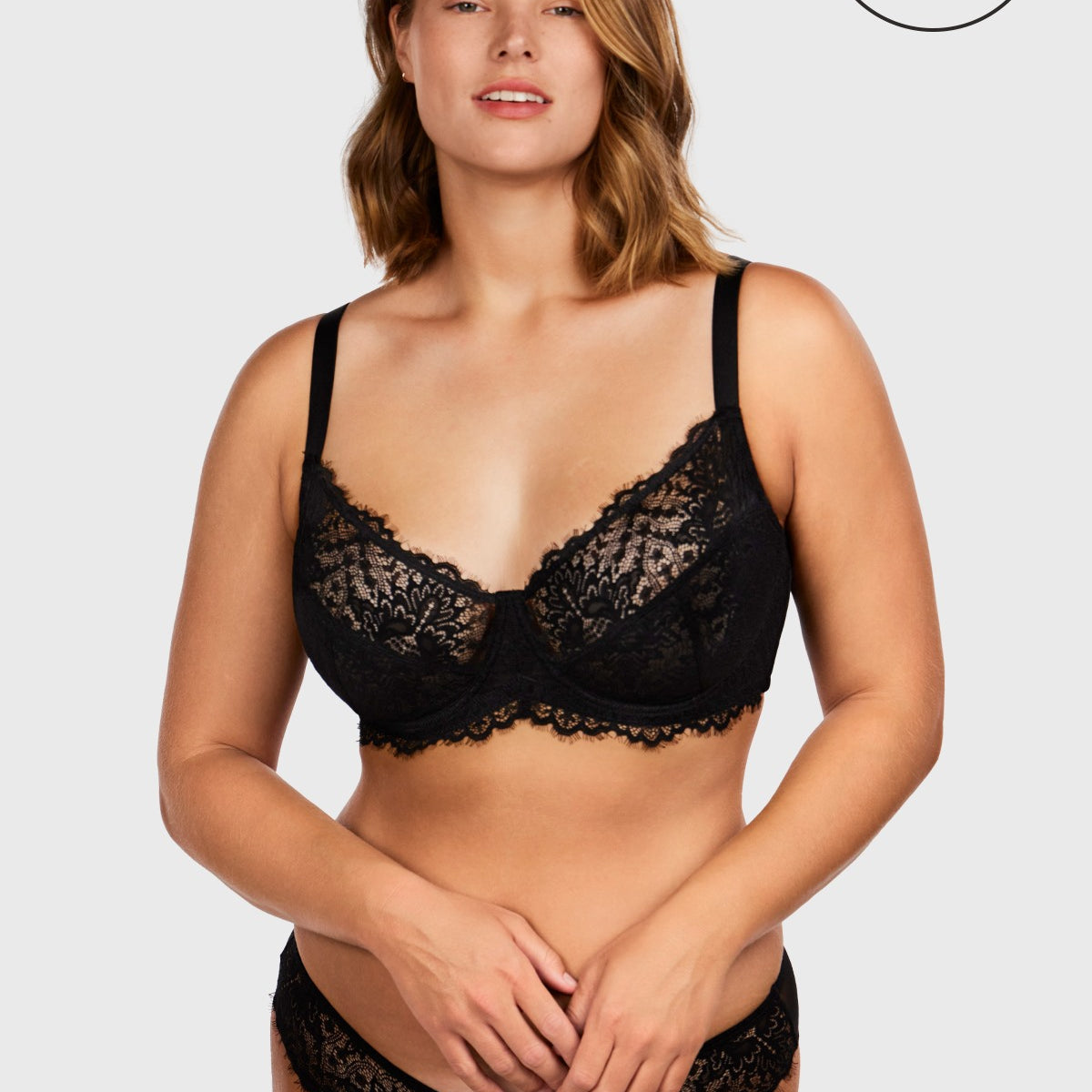 HSIA Black Sunflower Underwire Lace Bra - HSIA