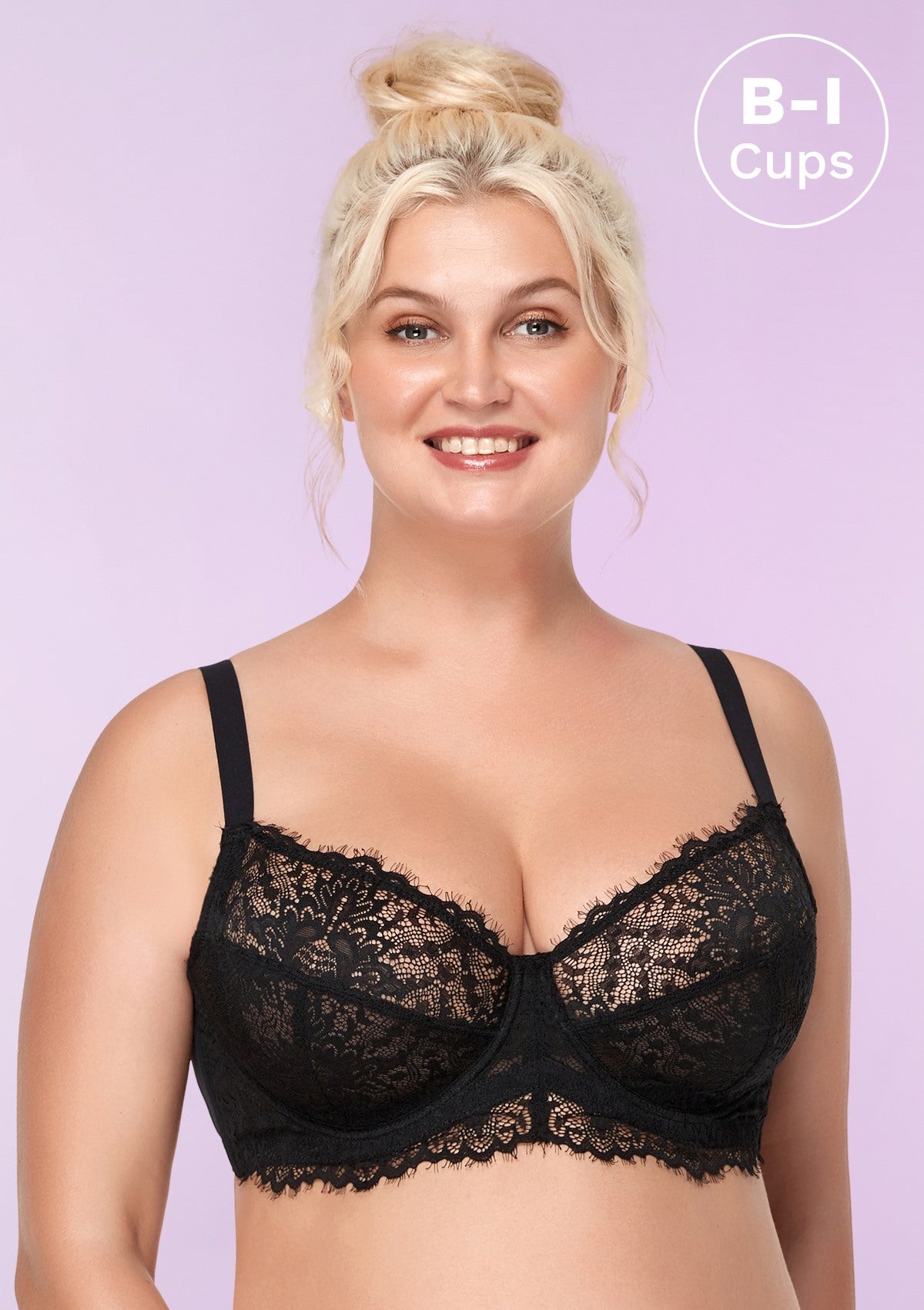 HSIA Black Sunflower Underwire Lace Bra - HSIA