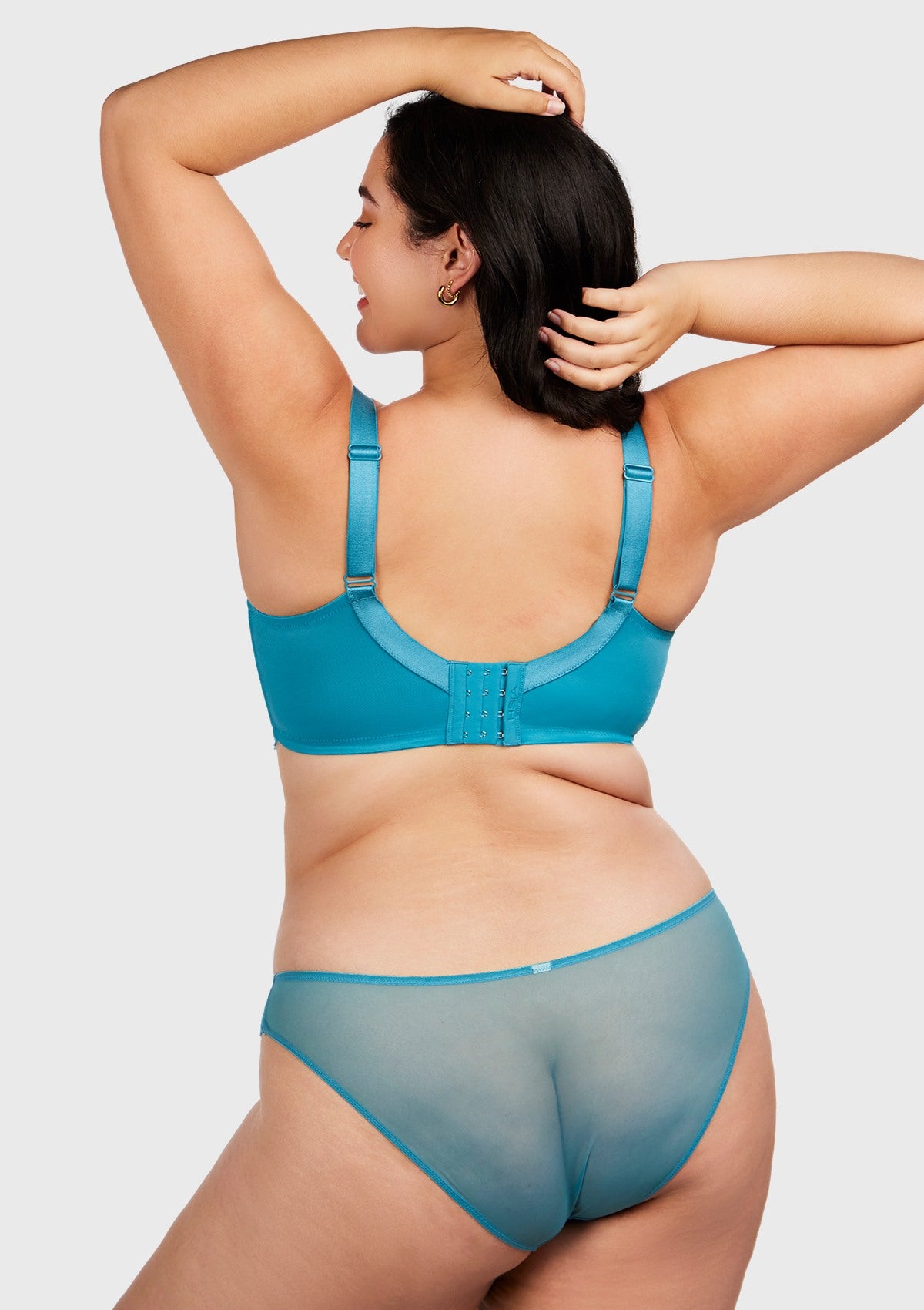 HSIA Horizon Blue Sunflower Underwire Lace Bra - HSIA