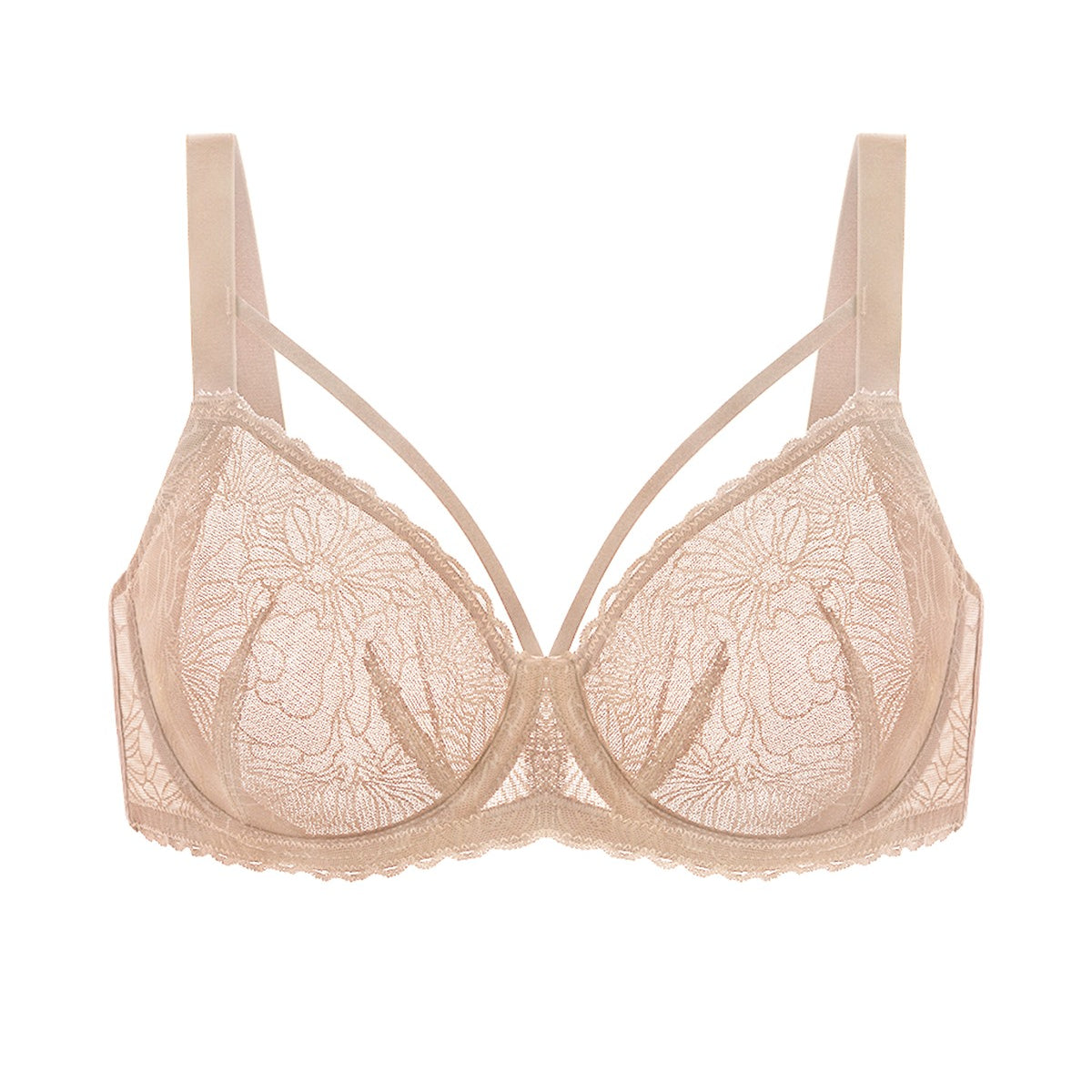 HSIA Penumbra Floralette Unlined Strappy Lace Uderwire Bra - HSIA