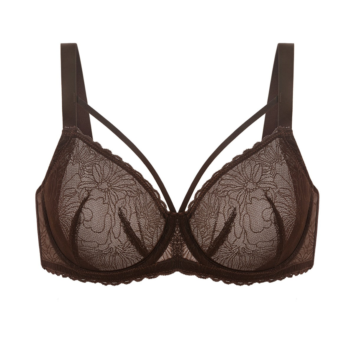 HSIA Penumbra Floralette Unlined Strappy Lace Uderwire Bra - HSIA