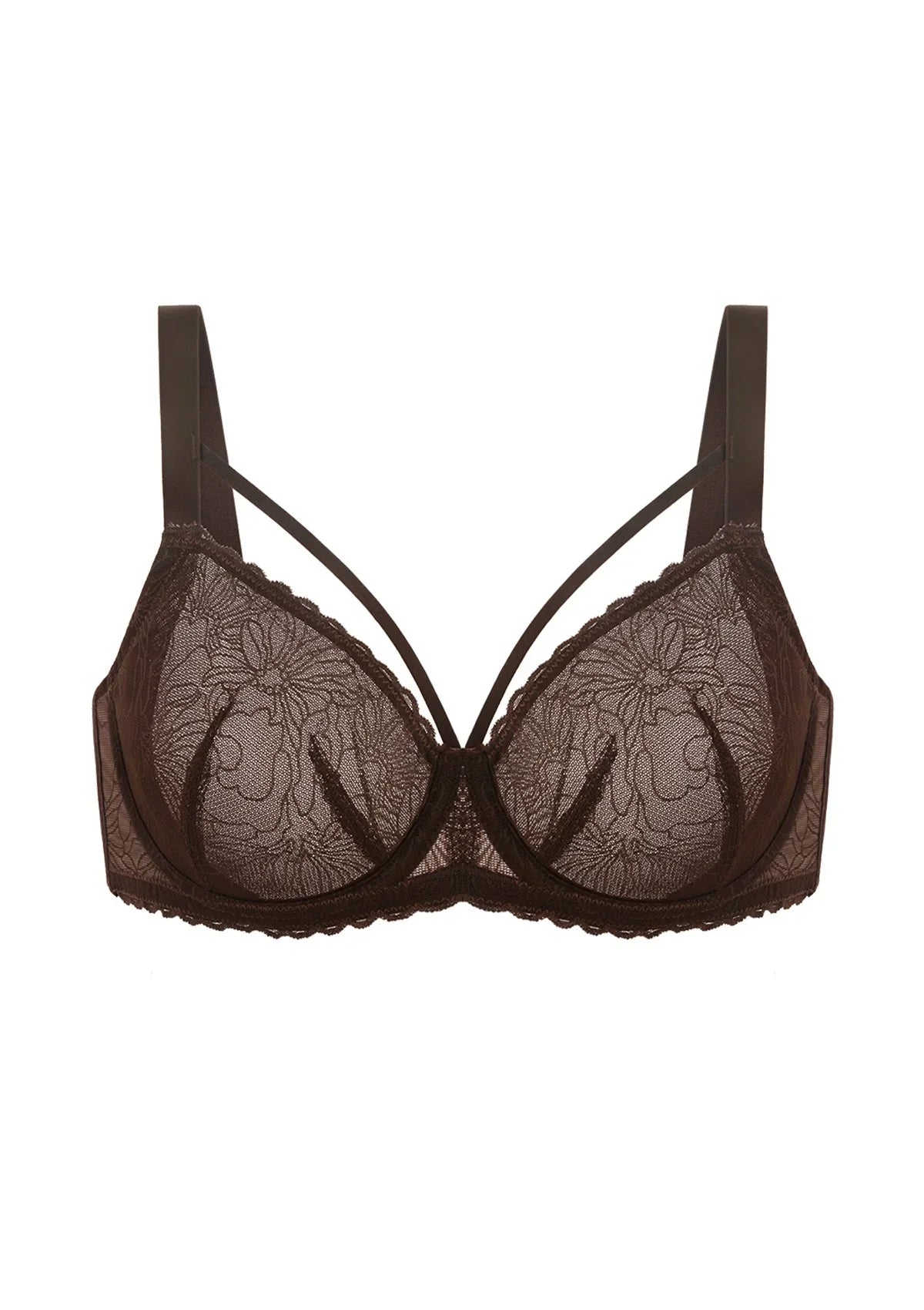HSIA Penumbra Floralette Unlined Strappy Lace Uderwire Bra - HSIA