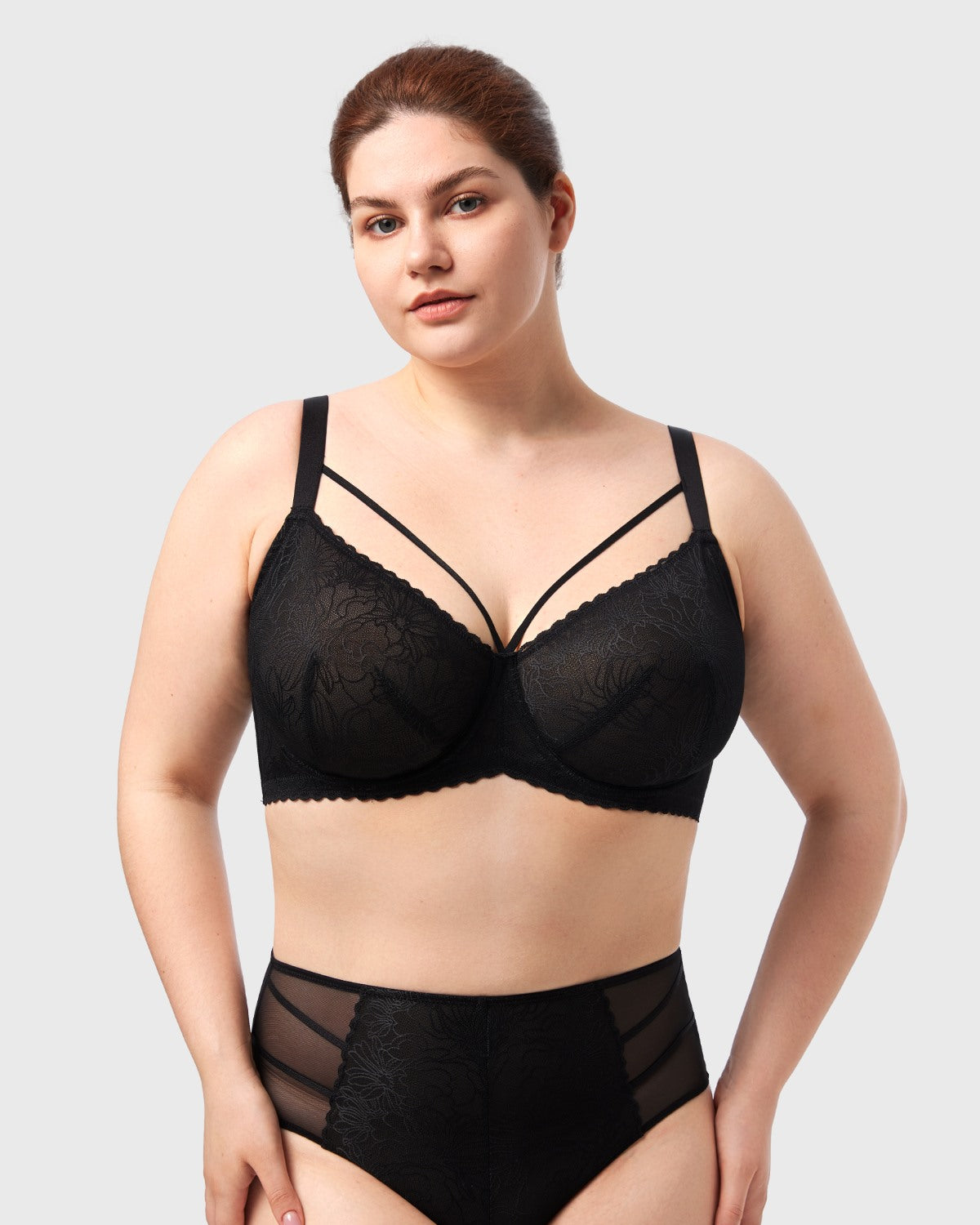 HSIA Penumbra Floralette Unlined Strappy Lace Uderwire Bra - HSIA