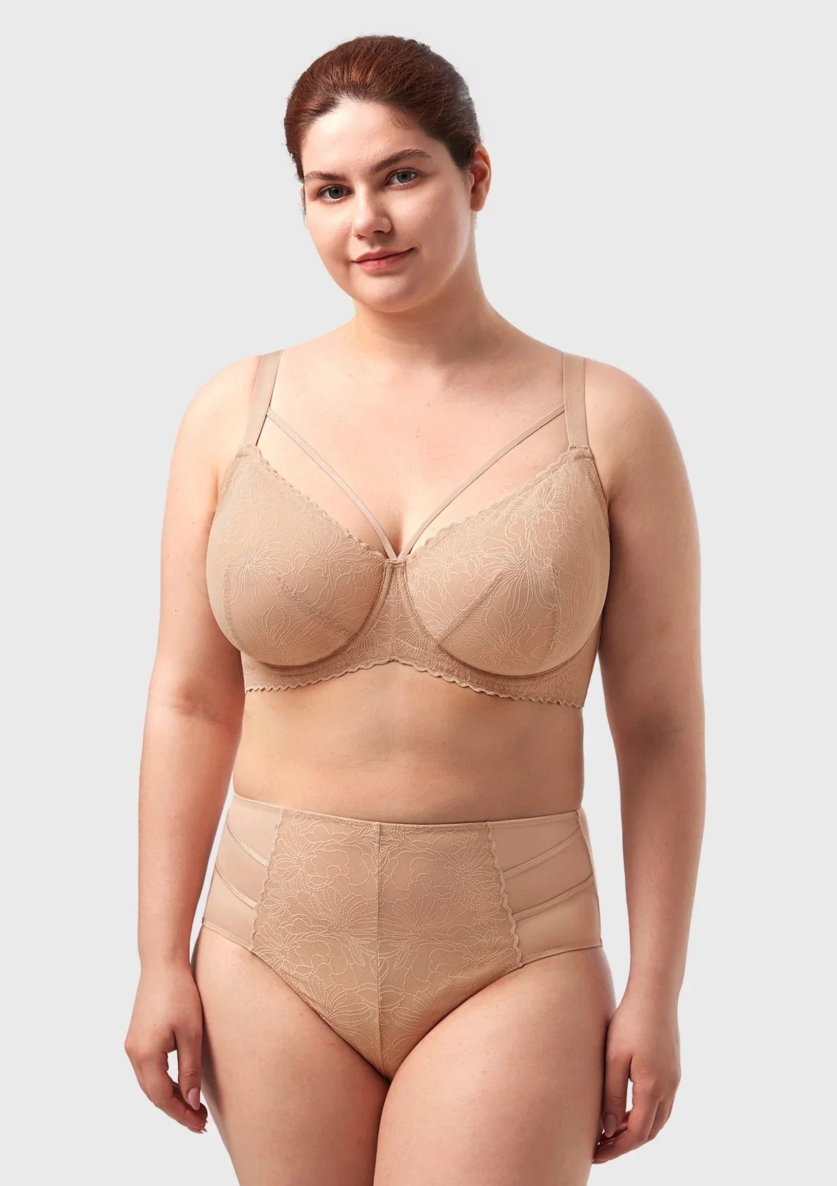 HSIA Penumbra Floralette Unlined Strappy Lace Uderwire Bra - HSIA