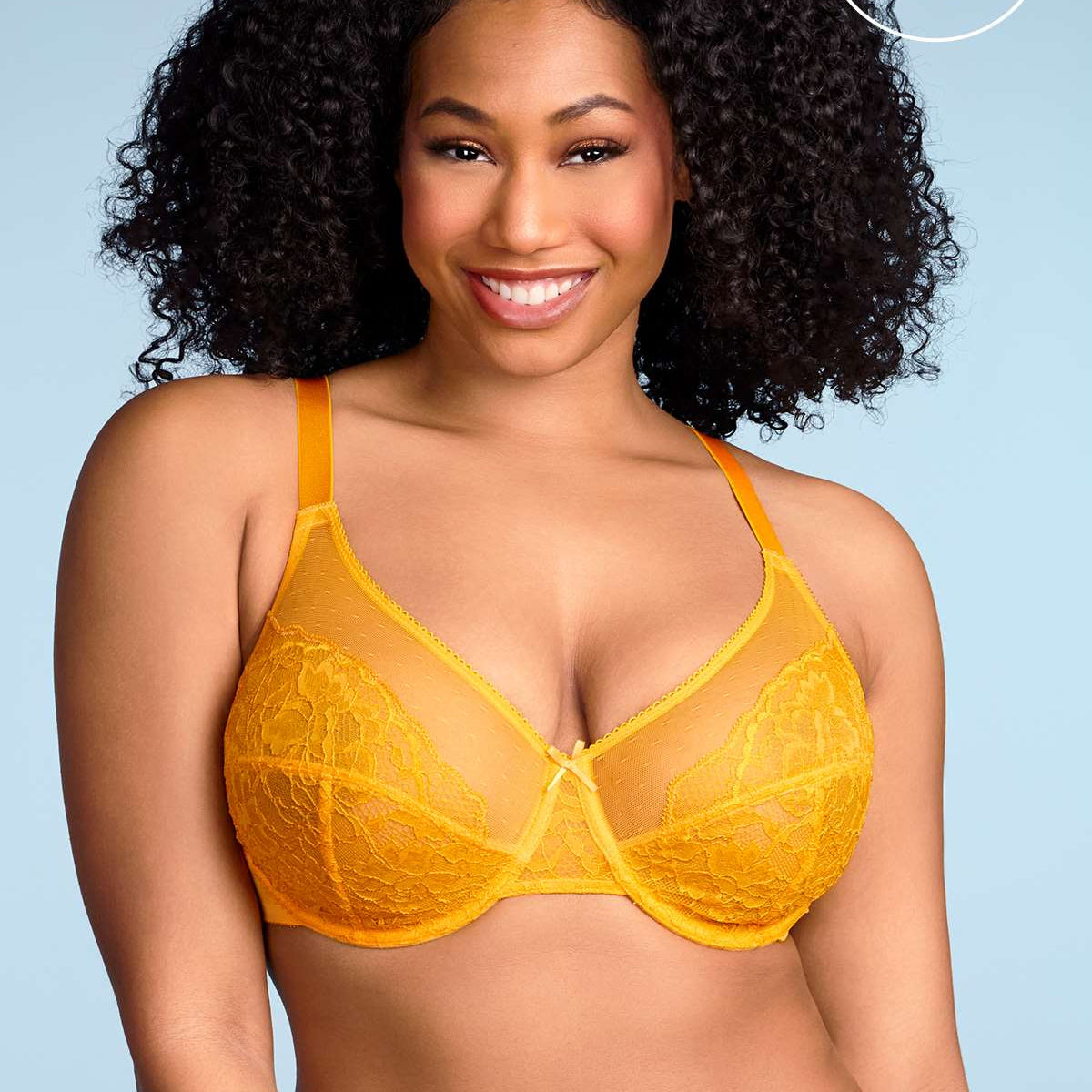 (Cardi B recommends)Enchante Yellow Lace Underwire Bra - HSIA