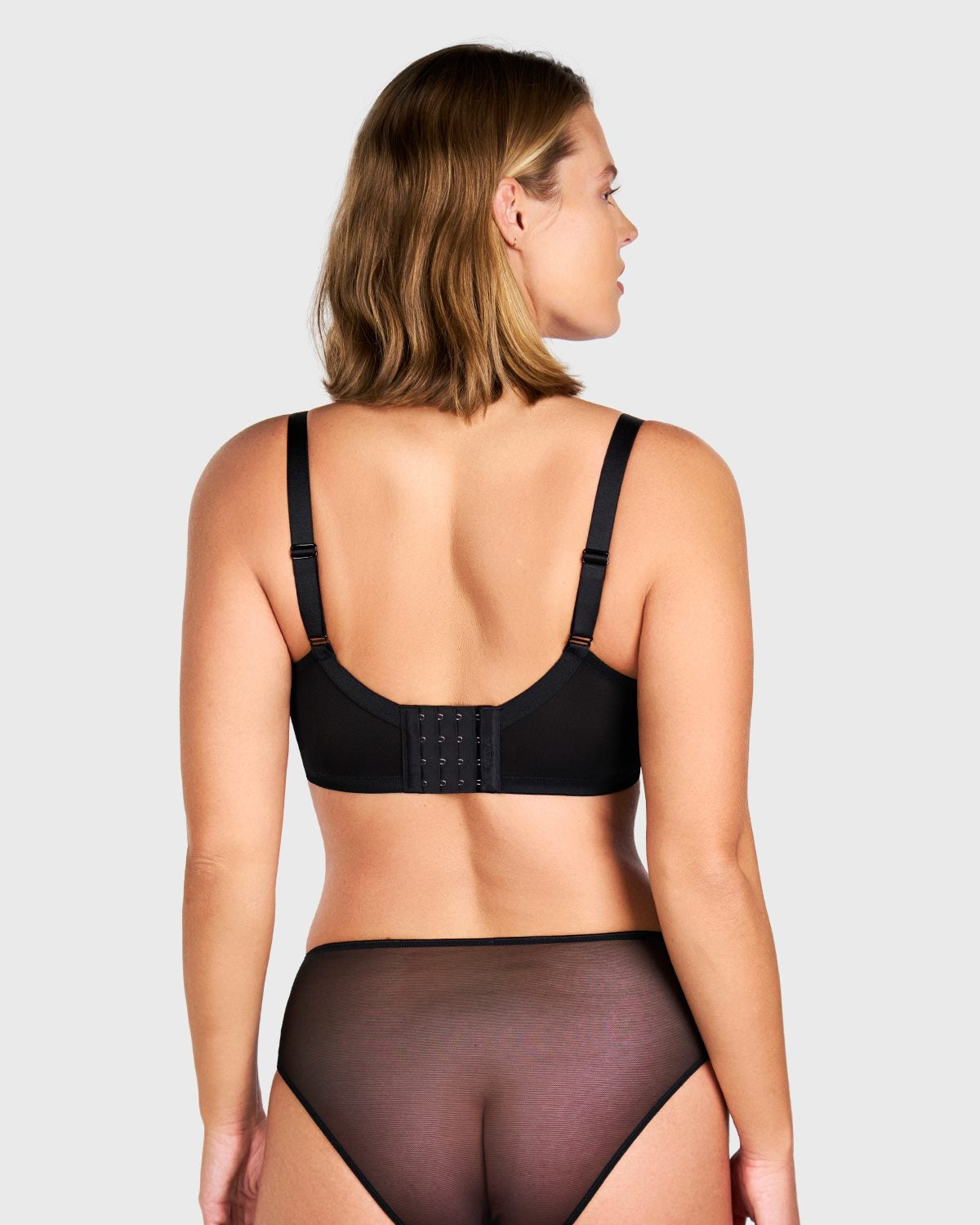 HSlA Pearl Shimmer Unlined Plus Size Full Coverage Underwire Comfortable Bra - HSIA