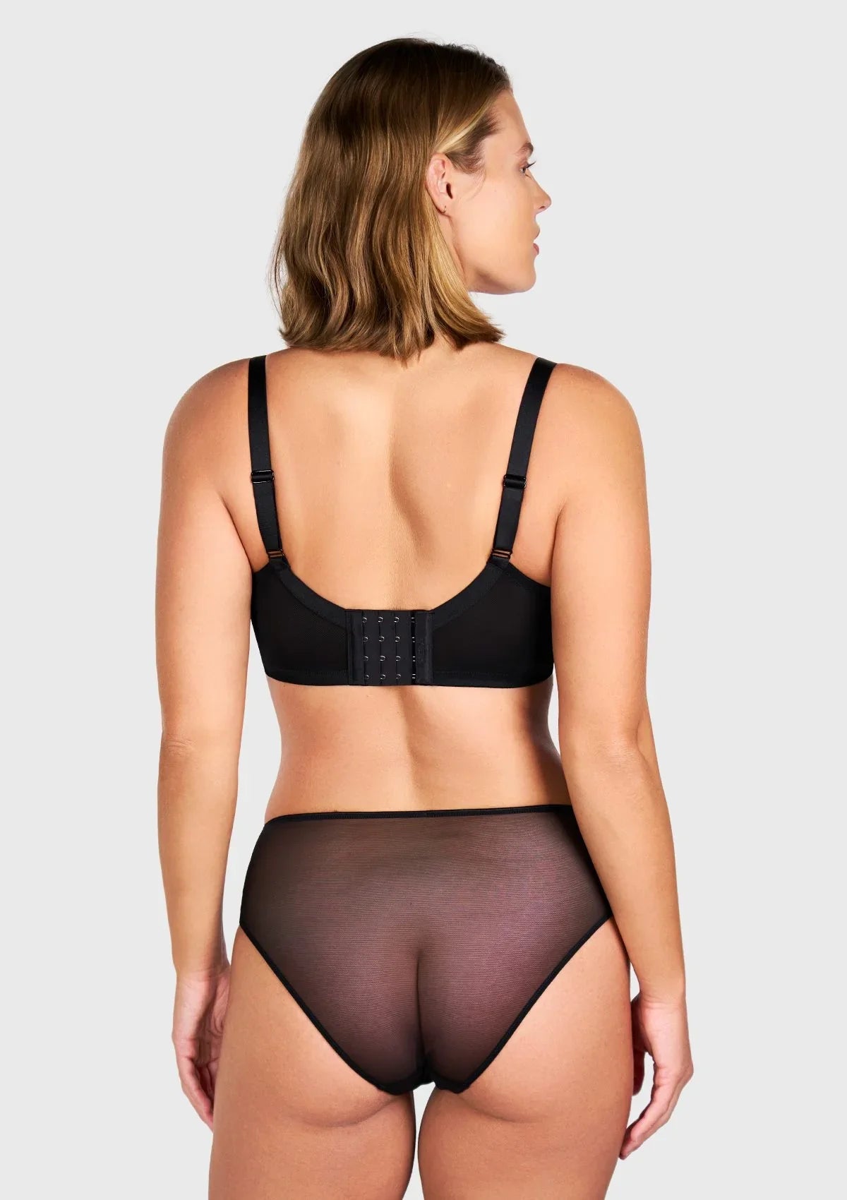 HSlA Pearl Shimmer Unlined Plus Size Full Coverage Underwire Comfortable Bra - HSIA