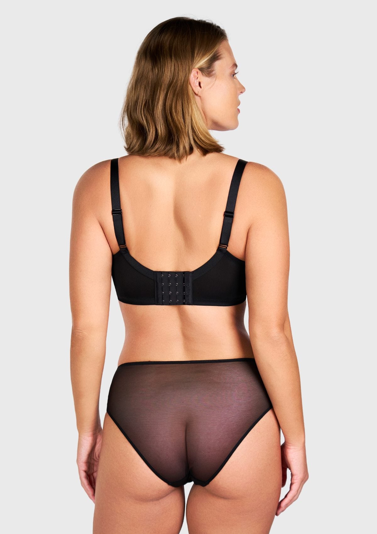 HSlA Pearl Shimmer Unlined Plus Size Full Coverage Underwire Comfortable Bra - HSIA