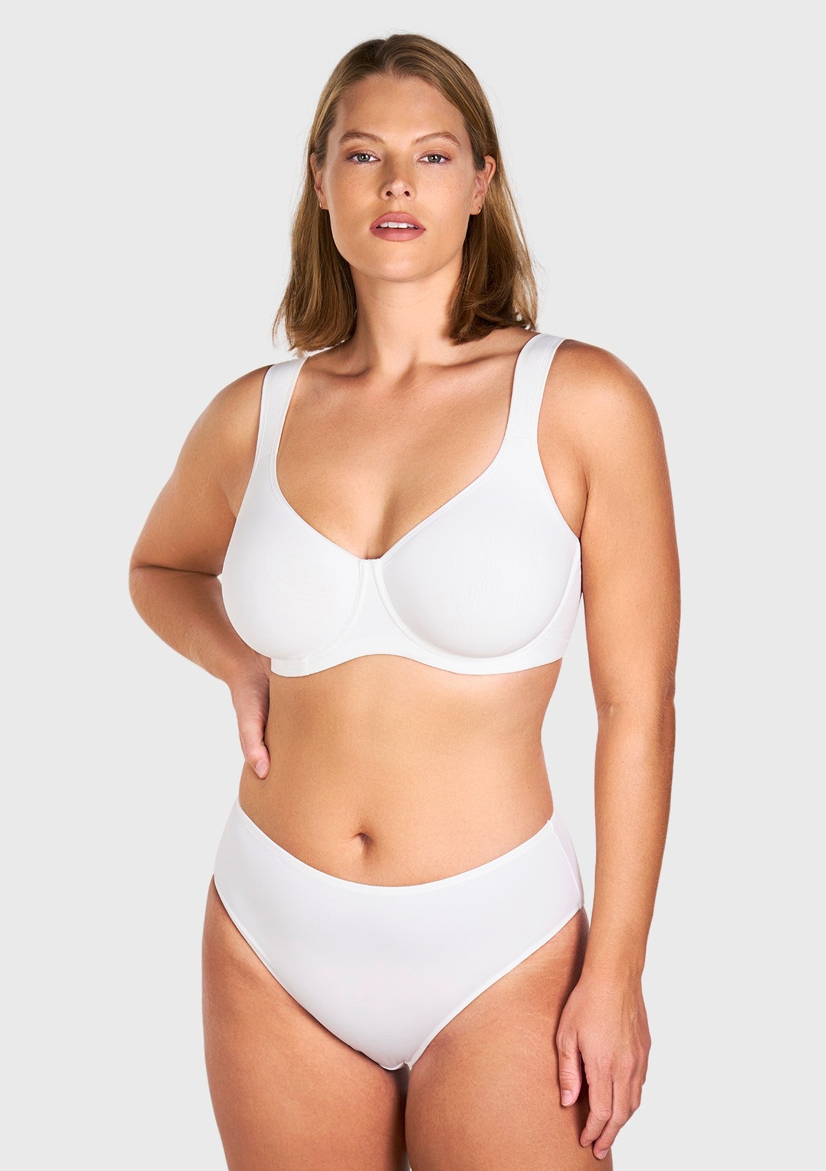 Joan Ultimate Soft T-shirt Unlined Underwire Minimizer Bra - HSIA