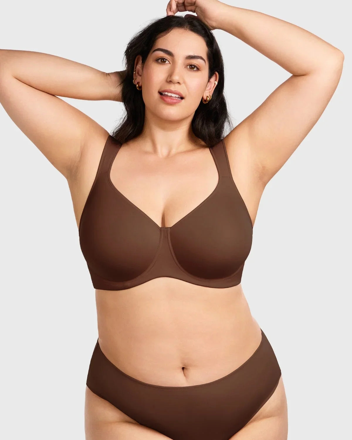 (Cardi B recommends)Joan Ultimate Soft T-shirt Unlined Underwire Minimizer Bra - HSIA