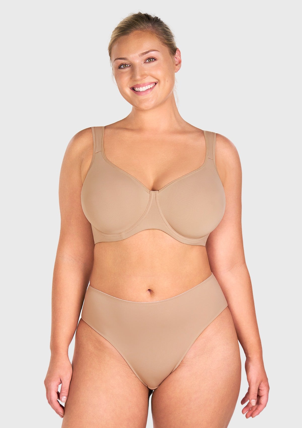 Joan Ultimate Soft T-shirt Unlined Underwire Minimizer Bra - HSIA