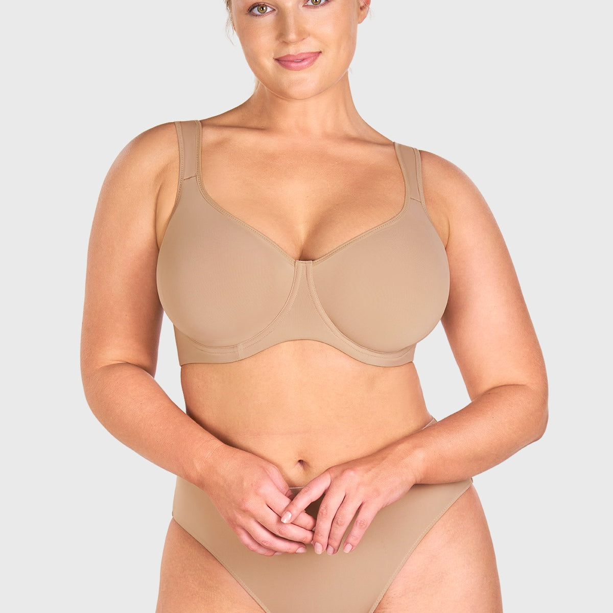 Joan Ultimate Soft T-shirt Unlined Underwire Minimizer Bra - HSIA