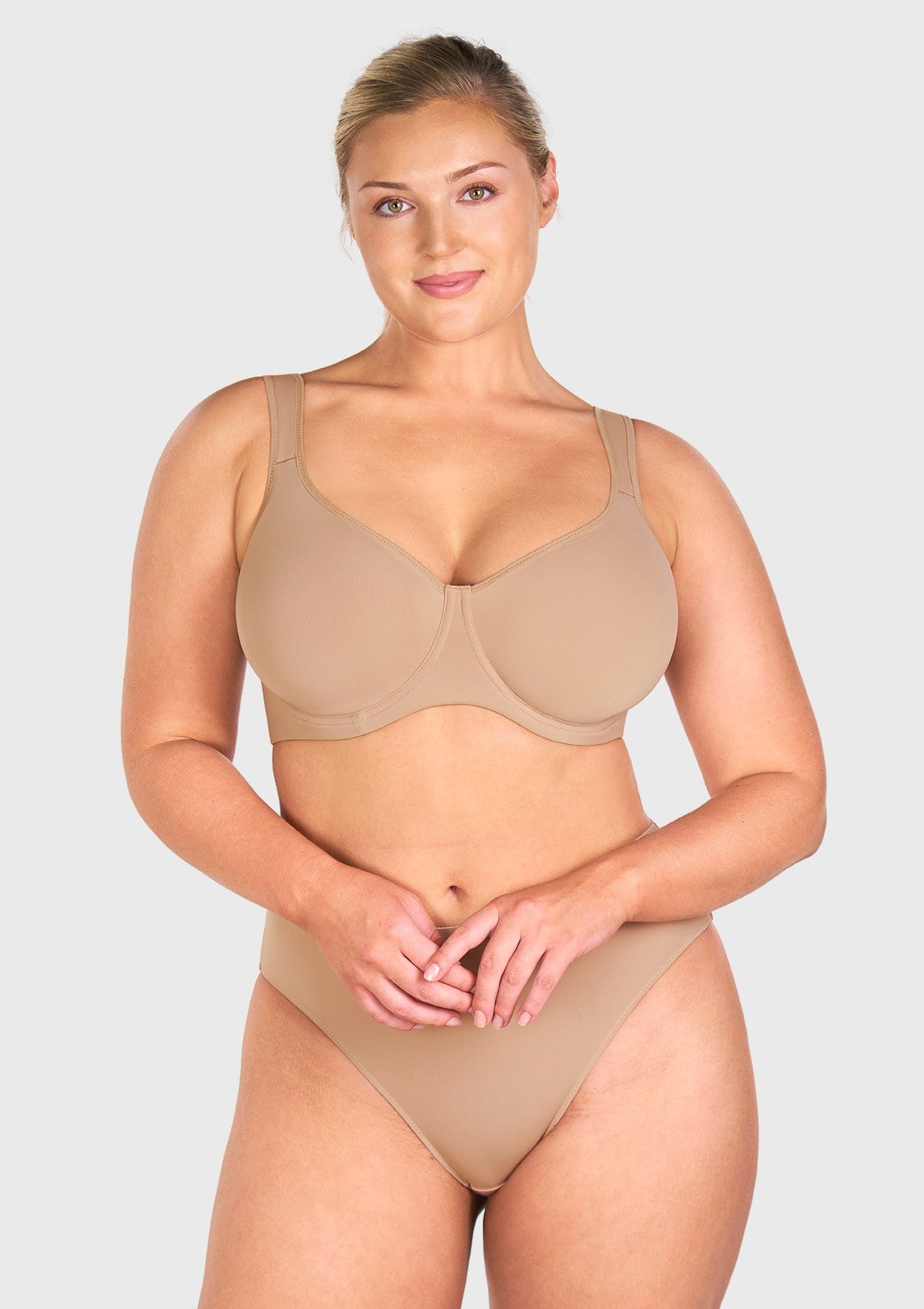 Joan Ultimate Soft T-shirt Unlined Underwire Minimizer Bra - HSIA