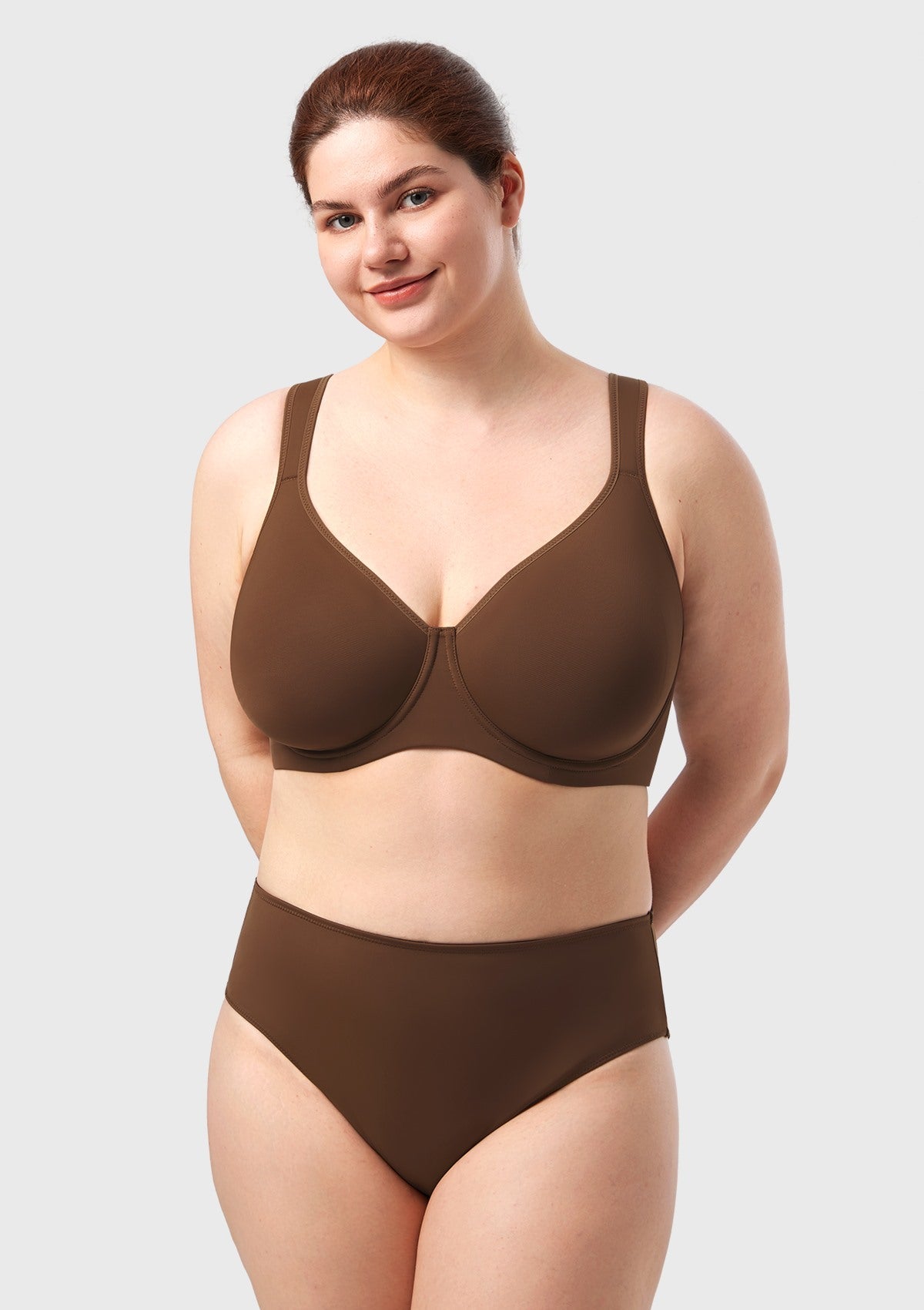 (Cardi B recommends)Joan Ultimate Soft T-shirt Unlined Underwire Minimizer Bra - HSIA