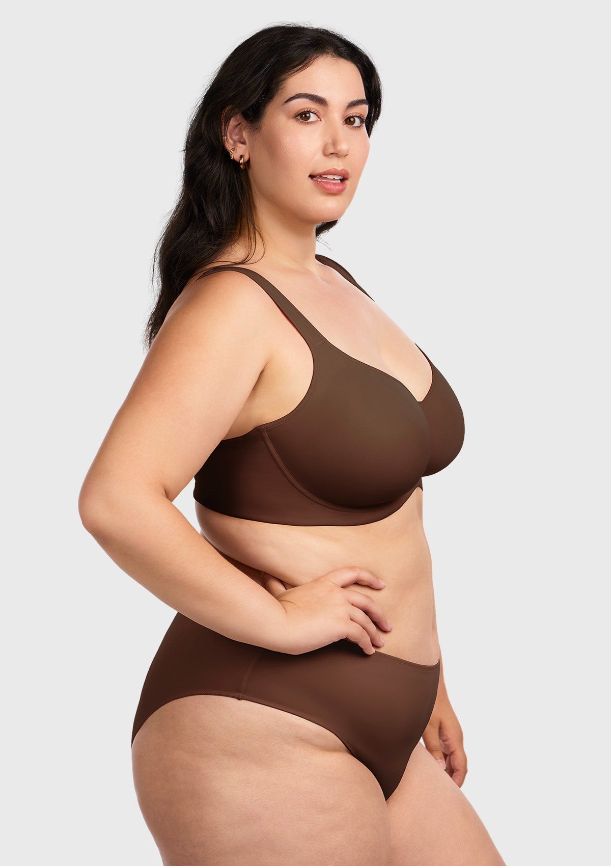 (Cardi B recommends)Joan Ultimate Soft T-shirt Unlined Underwire Minimizer Bra - HSIA