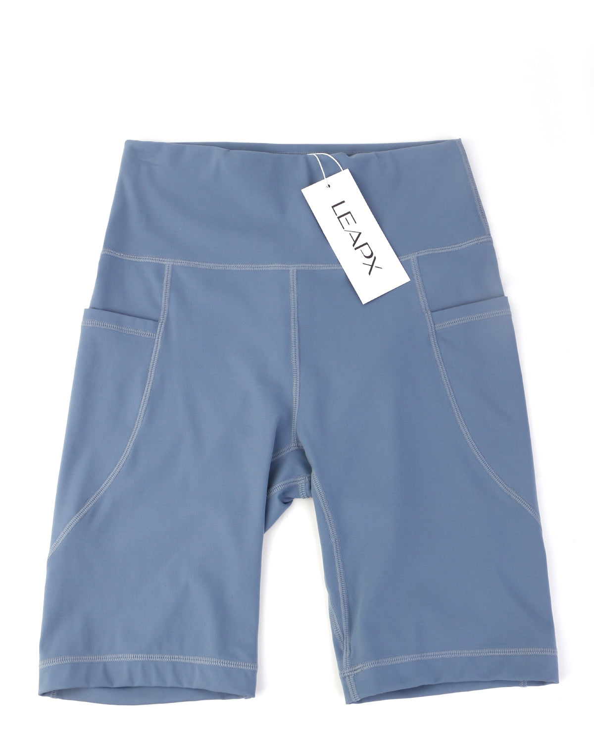 LEAPX Fluent High-Waist Sports Bike Shorts - HSIA