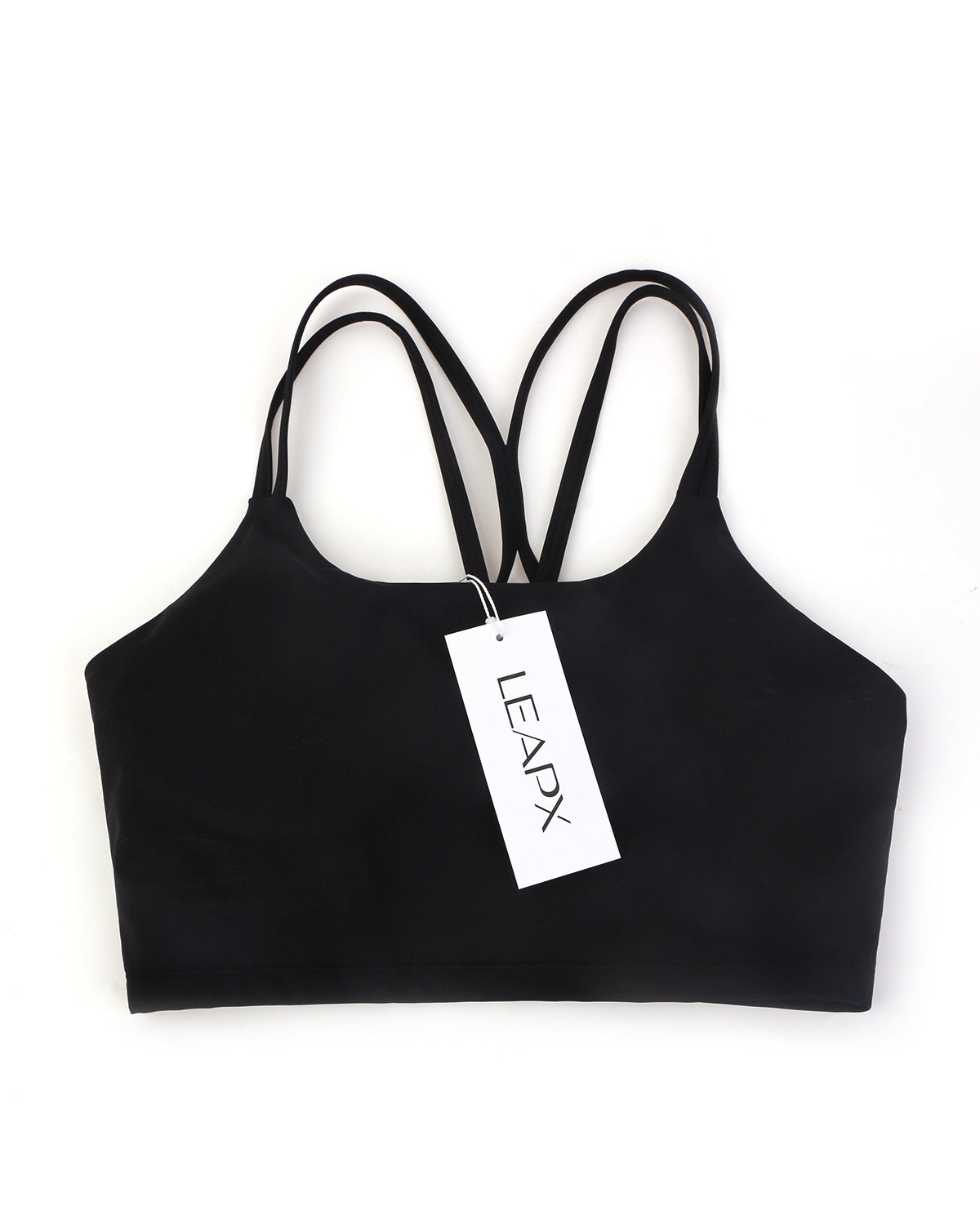 LEAPX Wireless Low-Impact Crisscross Padded Sports Bra - HSIA