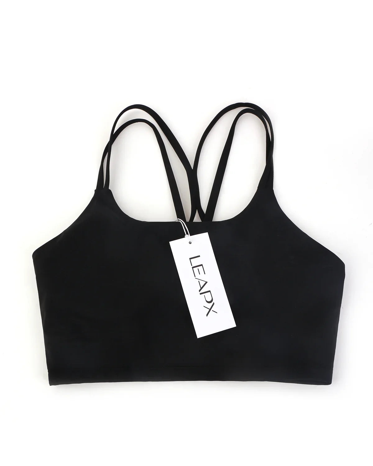 LEAPX Wireless Low-Impact Crisscross Padded Sports Bra - HSIA