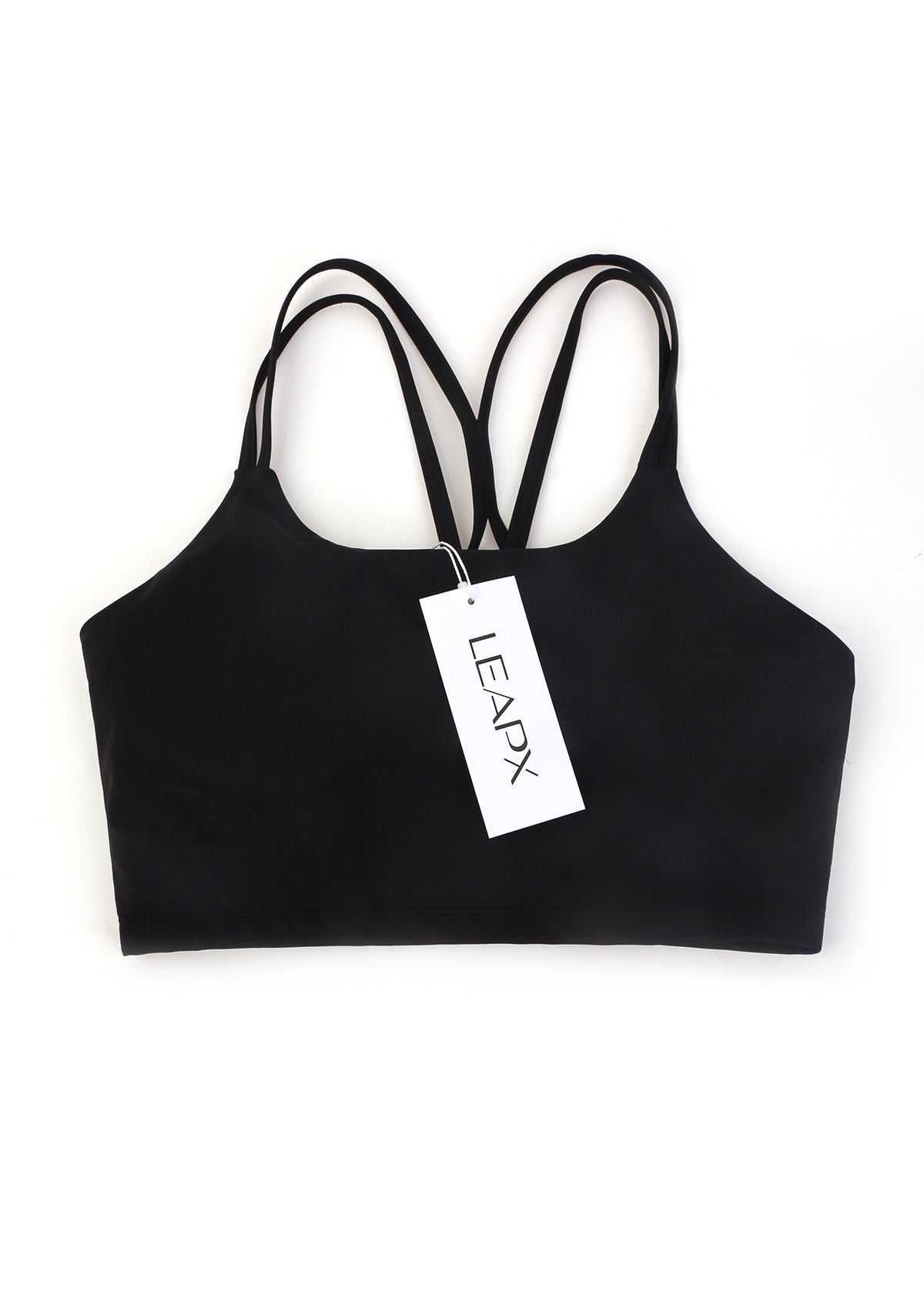 LEAPX Wireless Low-Impact Crisscross Padded Sports Bra - HSIA
