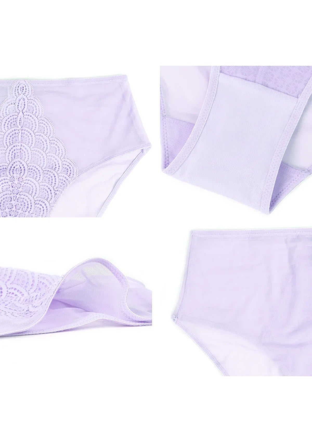 Mermaid High-Rise Lace Brief Underwear - HSIA