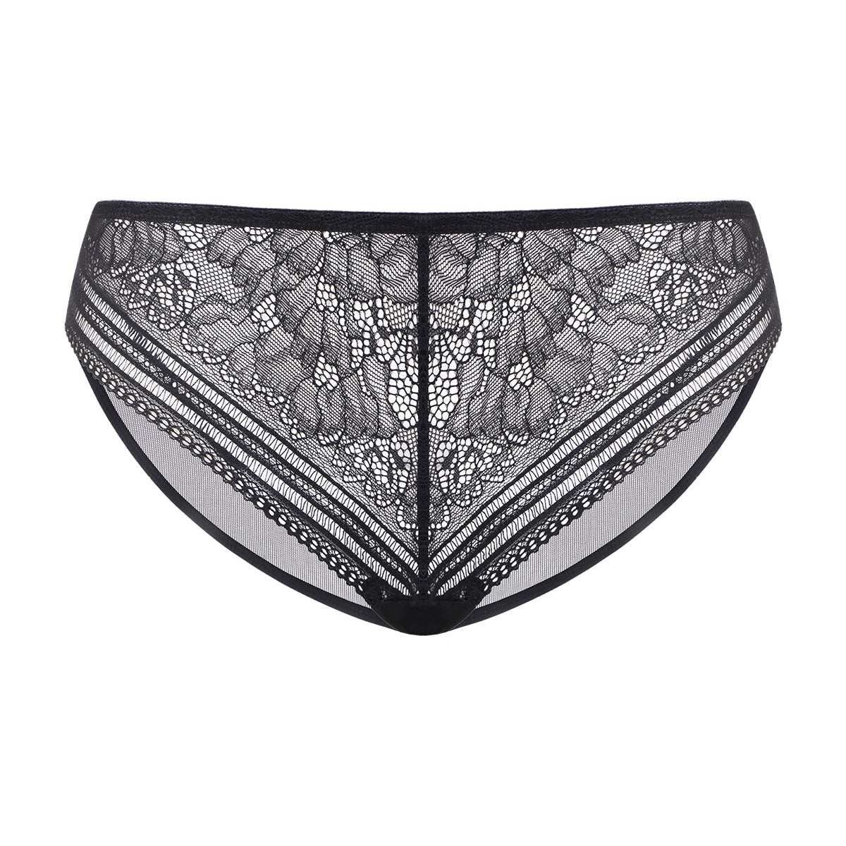 Peony Mid-rise Lace Bikini Underwear - HSIA