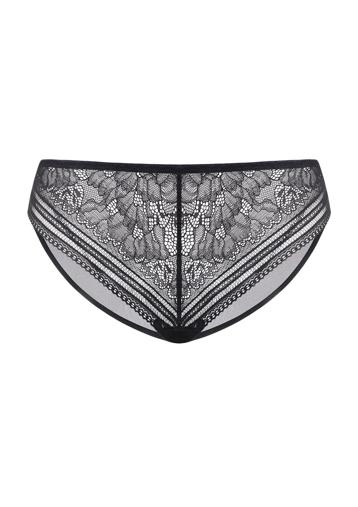 Peony Mid-rise Lace Bikini Underwear - HSIA