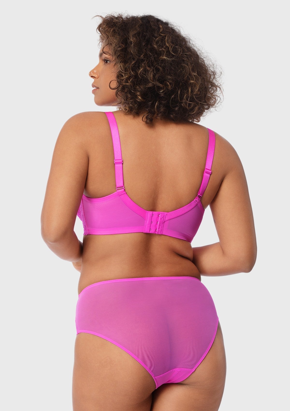 Pretty In Petals Black Unlined Strappy Lace Bra - HSIA