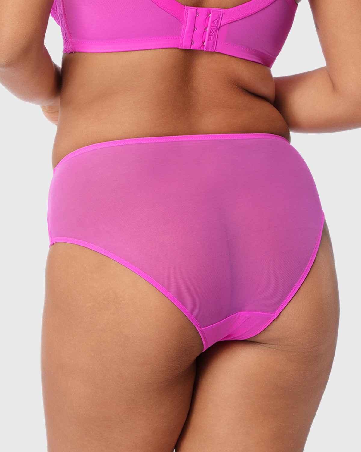 Pretty In Petals High-Rise Barbie Pink Lace Brief Underwear - HSIA