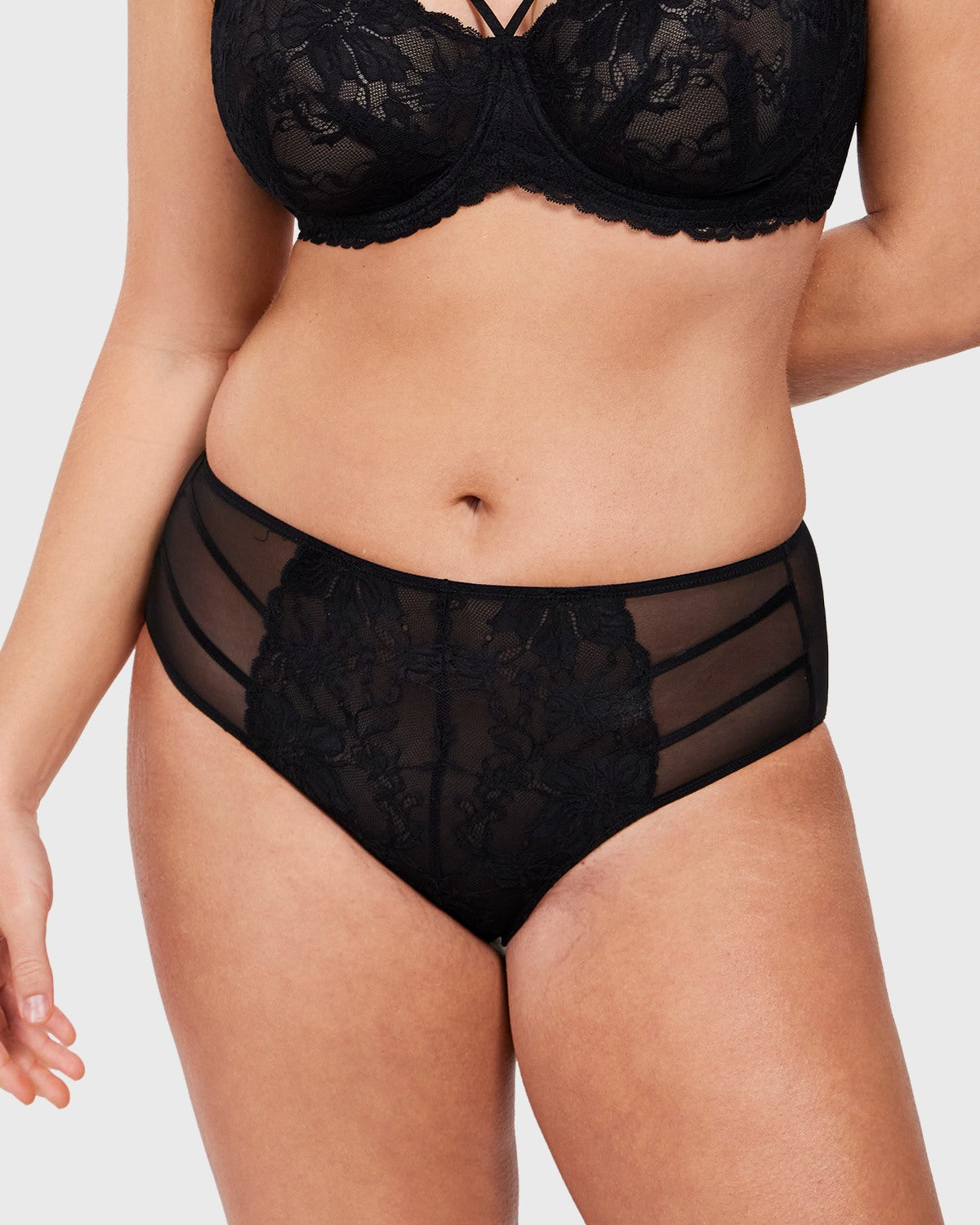 Pretty In Petals High-Rise Lace Brief Underwear - HSIA
