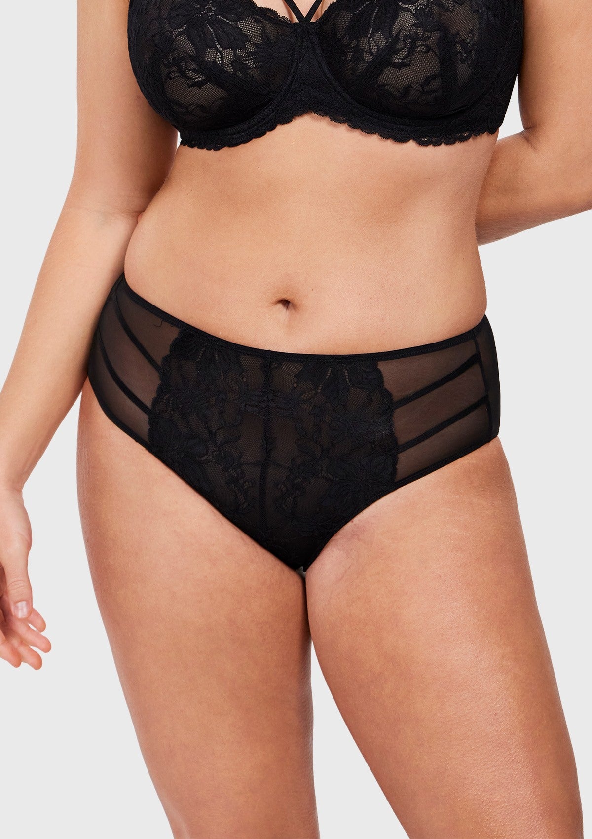 Pretty In Petals High-Rise Lace Brief Underwear - HSIA