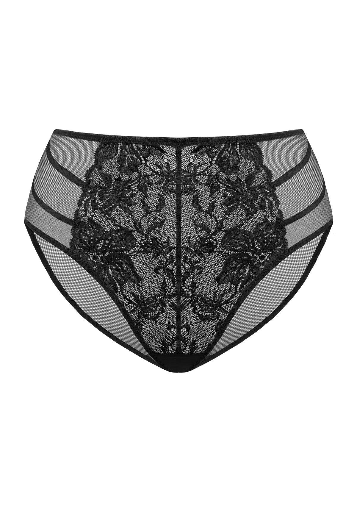 HSIA Breathable Sexy Lace Black Bikini Underwear - HSIA