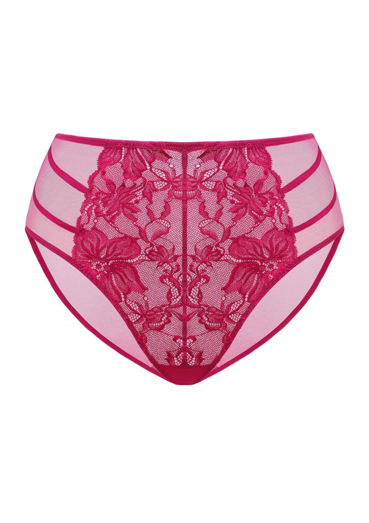 Pretty In Petals Red Lace Bikini Underwear - HSIA