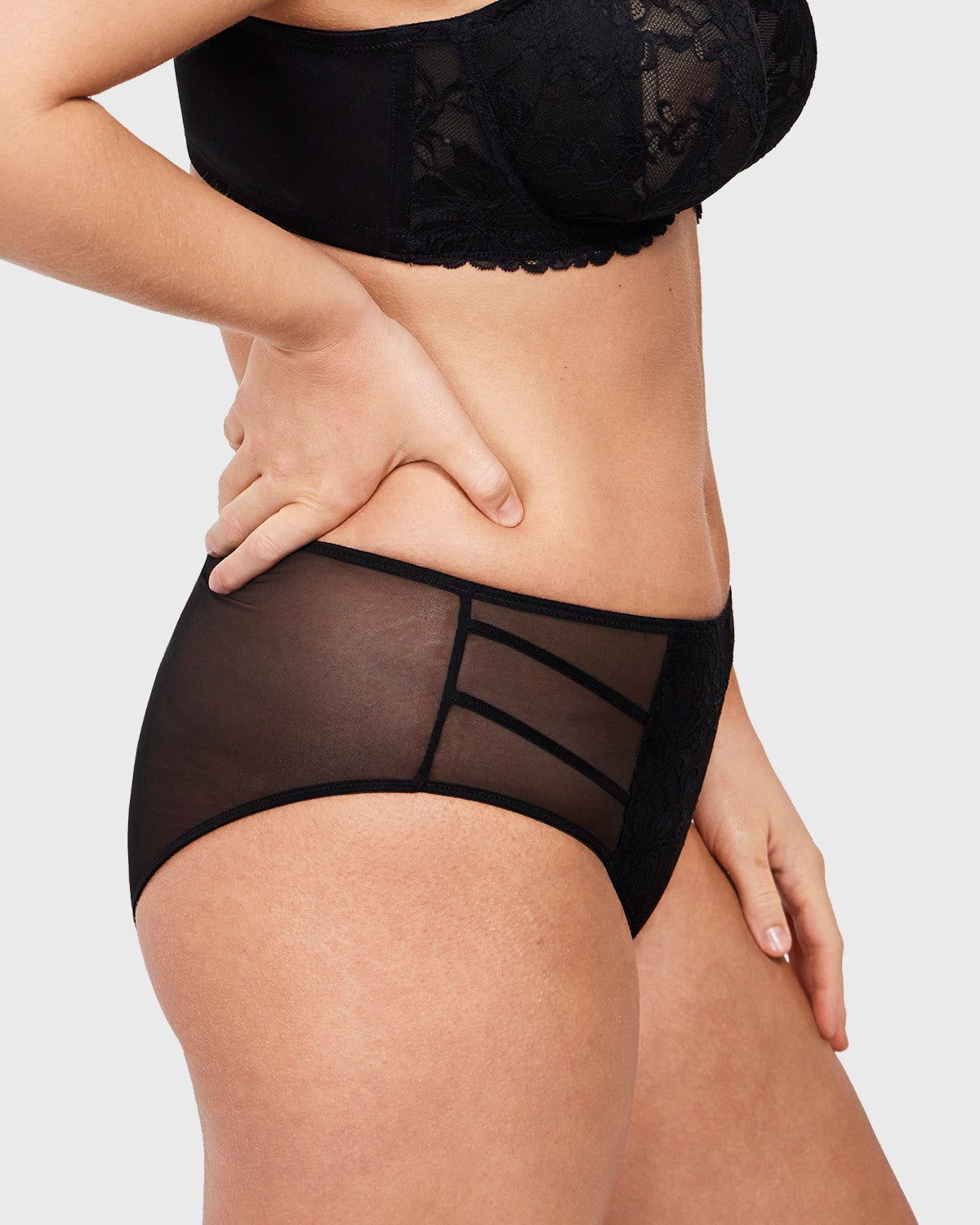 Pretty In Petals High-Rise Lace Brief Underwear - HSIA