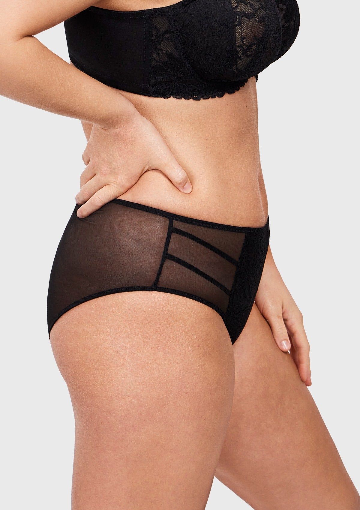 Pretty In Petals High-Rise Lace Brief Underwear - HSIA