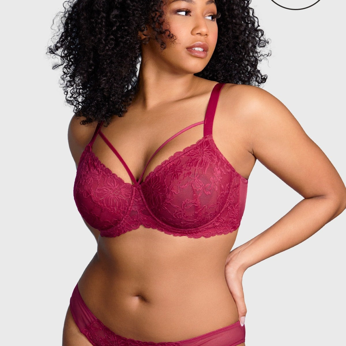 Pretty In Petals Black Unlined Strappy Lace Bra - HSIA