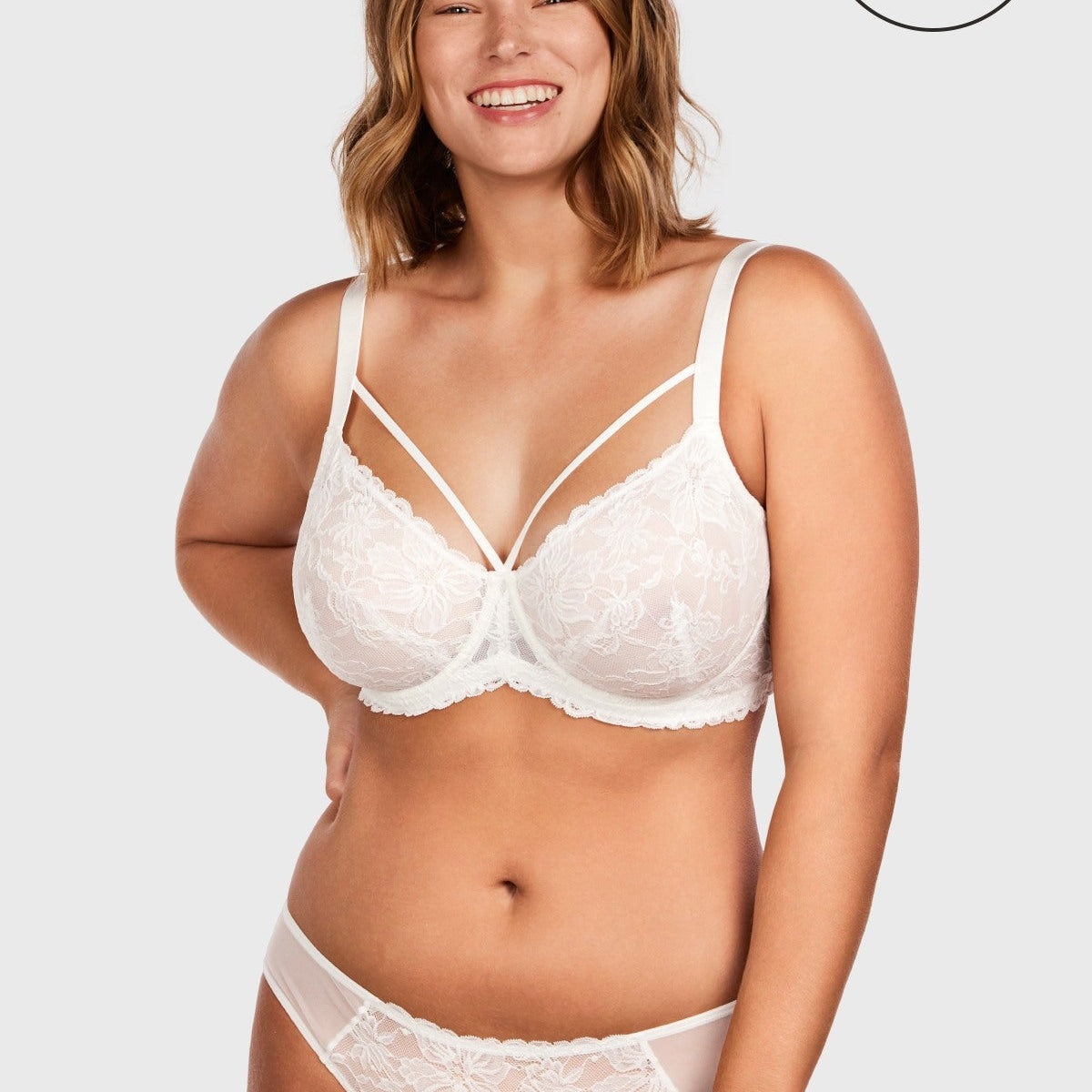 Pretty In Petals Black Unlined Strappy Lace Bra - HSIA