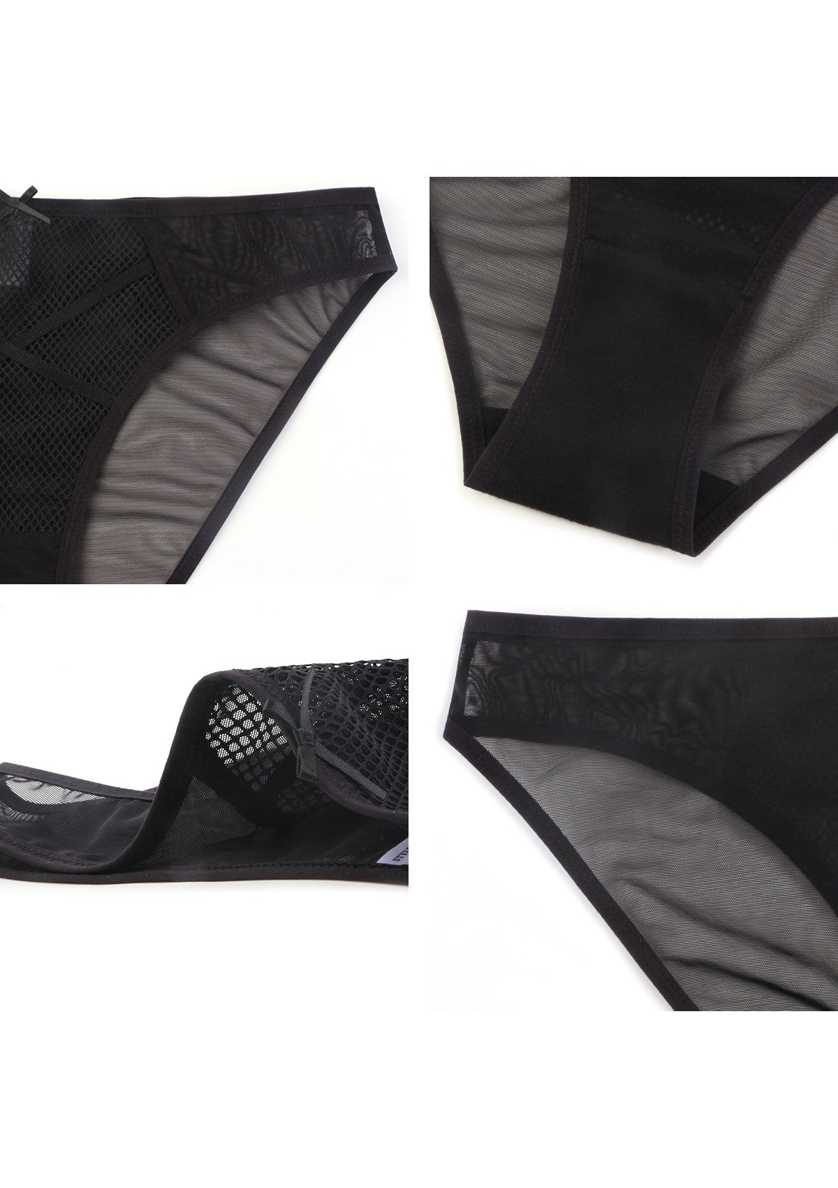 Punk Chic Mesh Bikini Underwear - HSIA