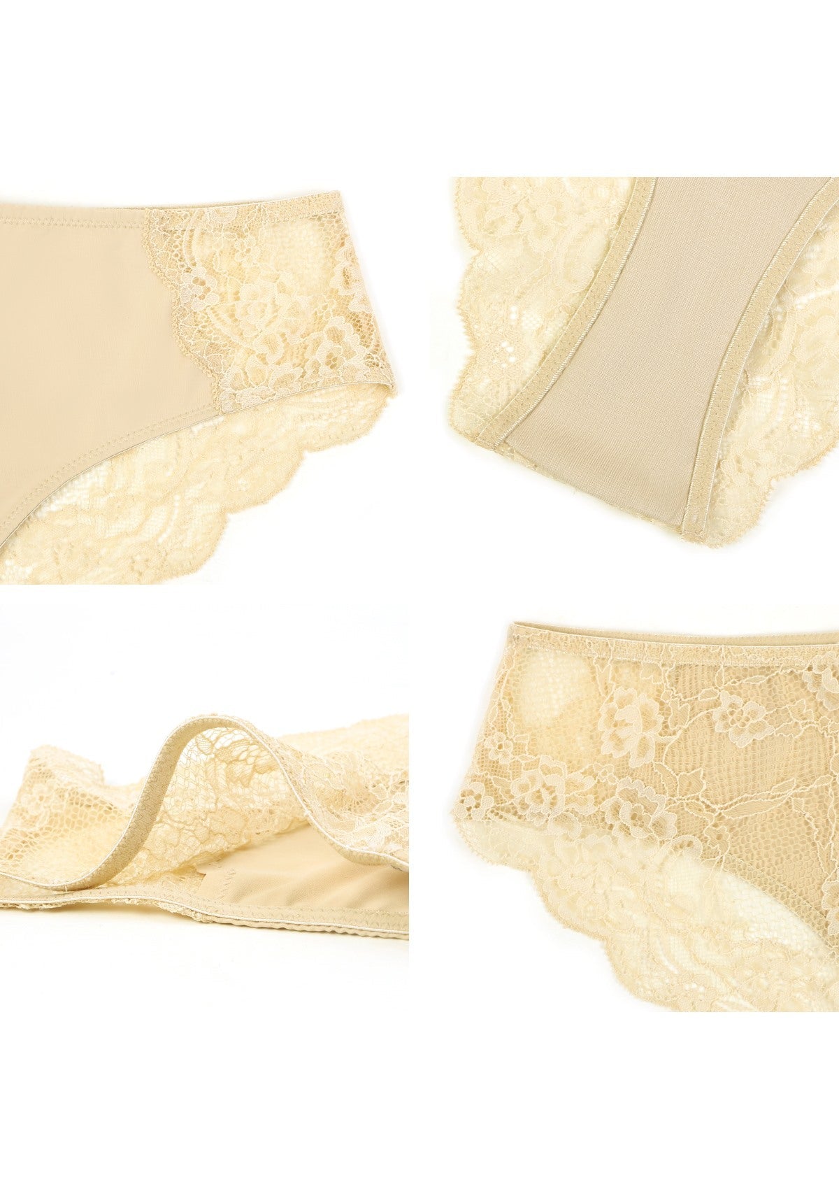 Rebecca All-lace Back Beige Cheeky Underwear - HSIA