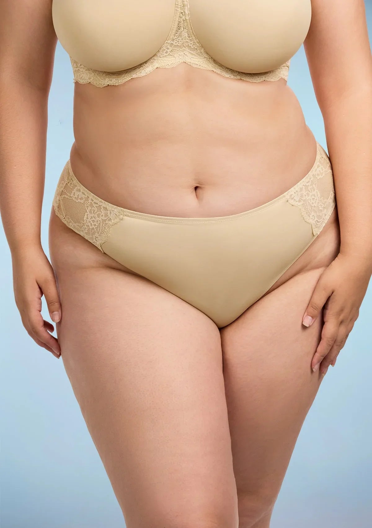 Rebecca All-lace Back Beige Cheeky Underwear - HSIA