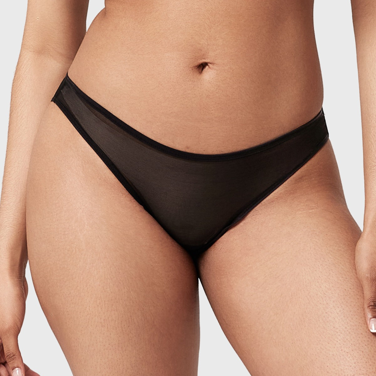 Seraphina Smooth Sheer Mesh Bikini Underwear - HSIA