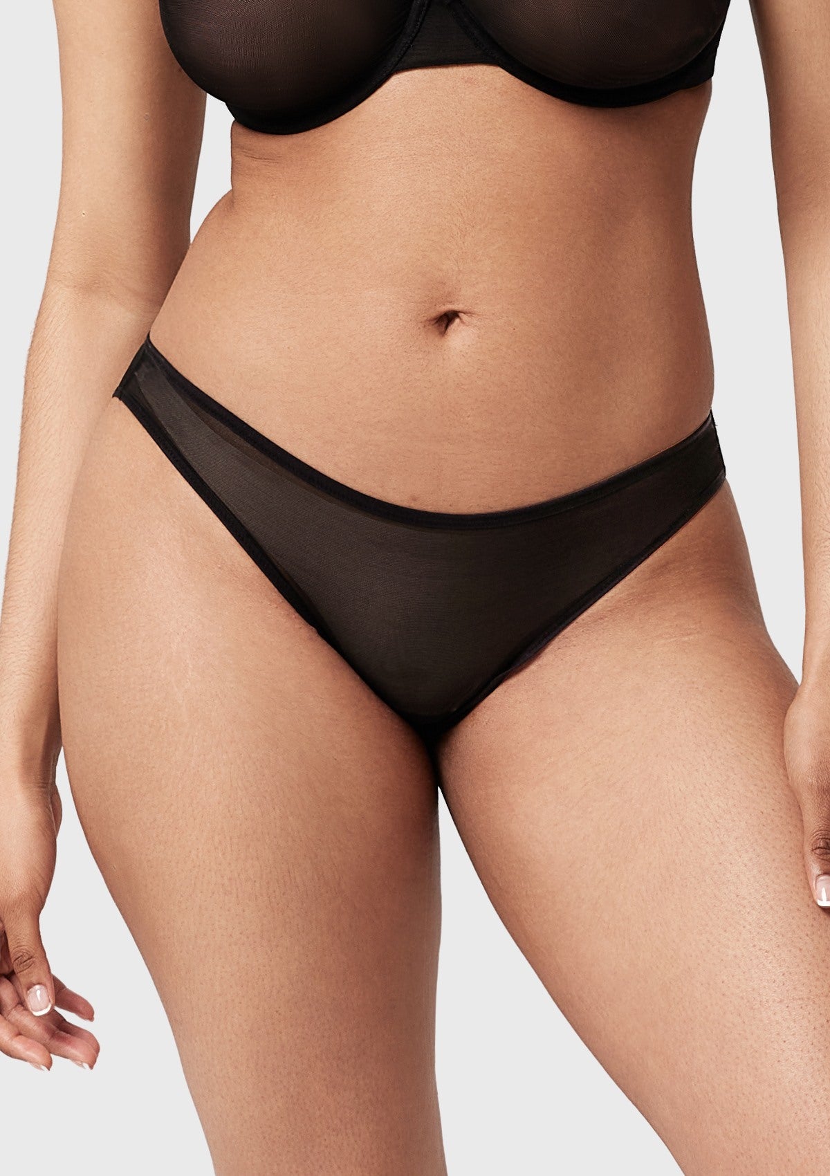 Seraphina Smooth Sheer Mesh Bikini Underwear - HSIA