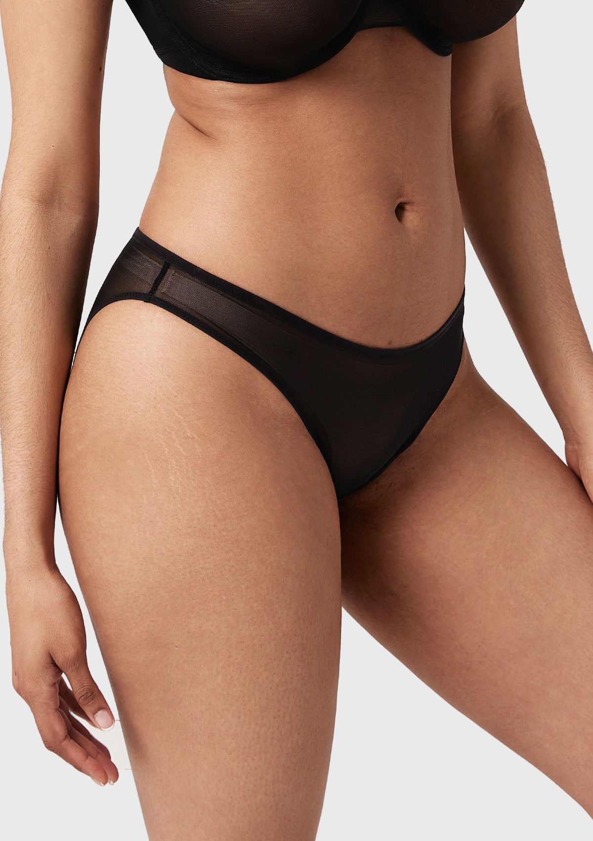 Seraphina Smooth Sheer Mesh Bikini Underwear - HSIA