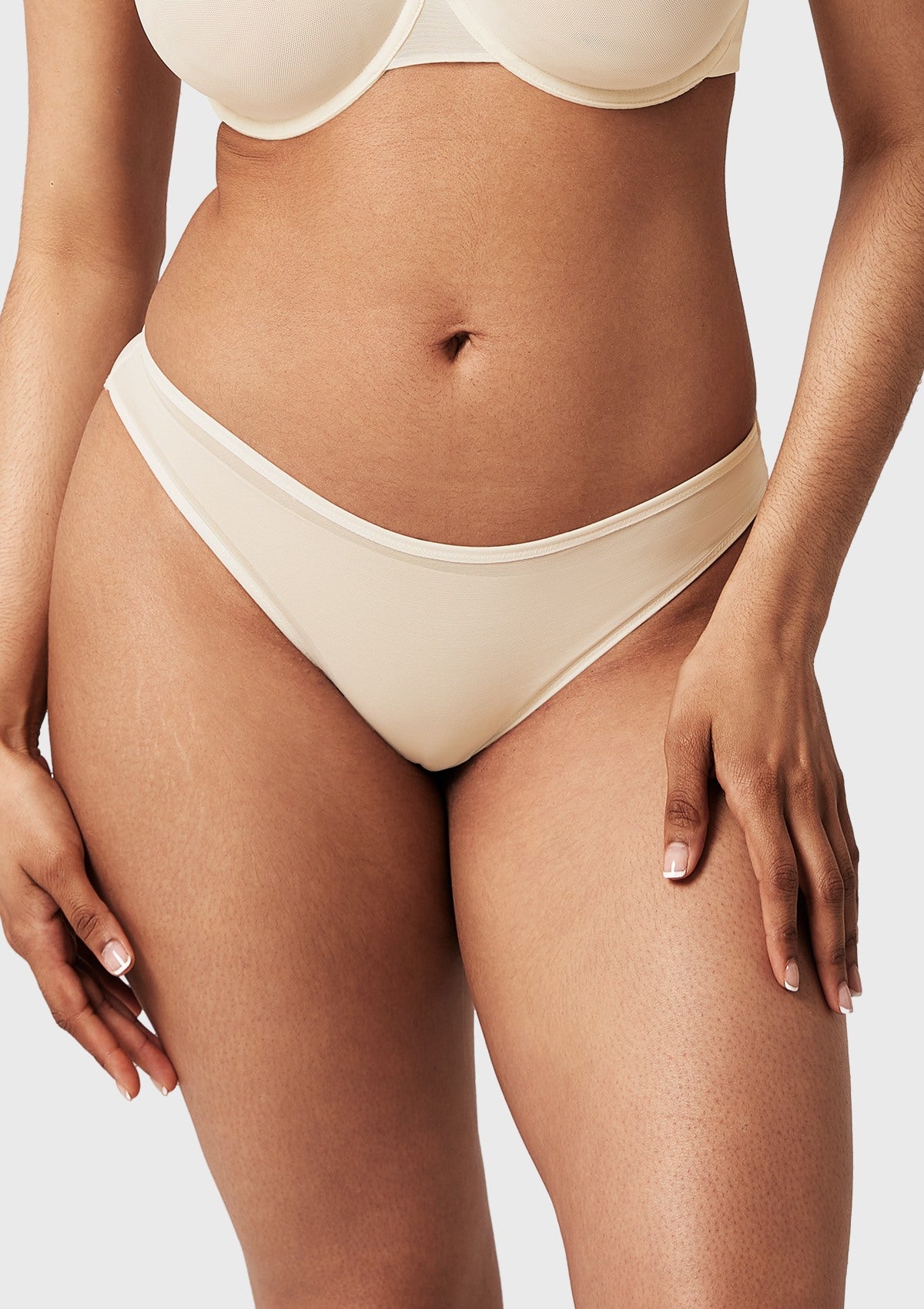 Seraphina Smooth Sheer Mesh Bikini Underwear - HSIA