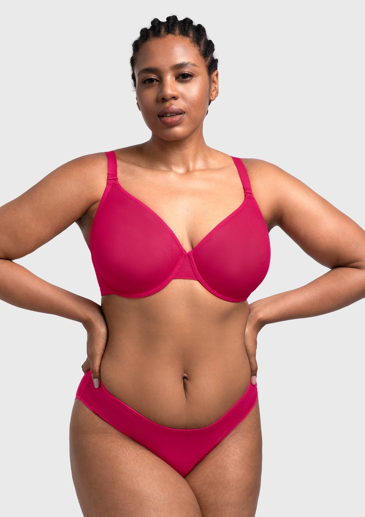 Seraphina Unlined Underwire Sheer Mesh Bra - HSIA